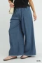 Umgee Stone Washed Wide Leg Pants