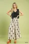 Umgee Geometric Boho Print Wide Leg Pants