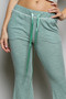 POL Drawstring Textured Ribbed Knit Pants
