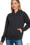 Zenana Fleece Kangaroo Pocket Hoodie