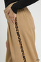Umgee Front Pleated Wide-Leg Pants with Contrast Trim