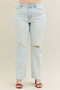 Judy Blue Full Size Destroy & Fray Hem Bootcut Jeans Plus Size
