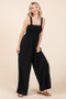 Mittoshop Smocked Wide Strap Wide Leg Overalls