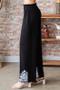 Heimish Full Size Solid Damask Casual Pants Plus Size