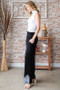 Heimish Full Size Solid Damask Casual Pants Plus Size