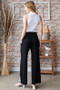Heimish Full Size Solid Damask Casual Pants Plus Size
