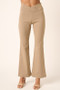 Mittoshop Surplice V Waist Flare Pants