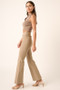 Mittoshop Surplice V Waist Flare Pants