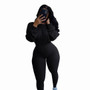 Women Fall Solid Color Long Sleeve Jumpsuit