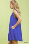 Umgee Sleeveless Ruffle Trim Drop Waist Mini Dress
