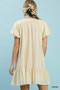 Umgee Ruffle Hem Shift Mini Dress