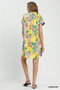 Umgee Tropical Print Collared Shift Dress
