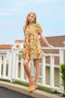 Umgee Jacquard Abstract Print Mini Dress