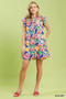 Umgee Floral Ruffle Mini Dress