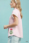 Umgee Embroidered Stripe Button Front Top