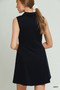 Umgee Collared Quarter Zip Tennis Dress