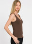 Zenana Double Layered Double Scoop Tank Top