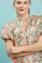 Umgee Floral Puff Sleeve Blouse