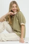 Umgee Botanical Print Blouse