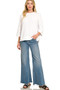 Zenana Double Knit 3/4 Sleeve Top