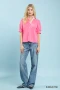 Umgee Striped Collar Popover Top