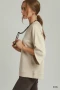 Umgee Round Hem Raglan Sleeve Top