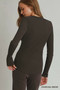 Umgee Brushed Rib Long Sleeve Top