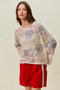 SO ME Seashell Lightweight Sweater Top