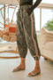 BiBi Leopard Prtins With Side Line Details Drawstrings