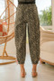 BiBi Leopard Prtins With Side Line Details Drawstrings