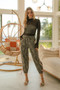 BiBi Leopard Prtins With Side Line Details Drawstrings