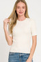 Zenana Viscose Ribbed Round Neck Sweater