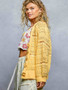 POL Open-Knit Floral Button Cardigan