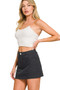 Zenana Cotton Twill Lined Mini Skirts