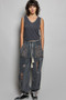 POL V-Neck Contrast Ribbed Sleeveless Tank