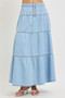 RISEN High Rise Ruffle Long Skirts