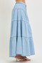 RISEN High Rise Ruffle Long Skirts