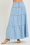 RISEN High Rise Ruffle Long Skirts