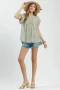 Umgee Floral Puff Sleeve Blouse