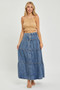RISEN High Rise Ruffle Long Skirts