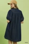 Umgee Notched Puff Sleeve Mini Dress with Pockets