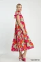 Umgee Mix Bold Floral Tiered Midi Dress