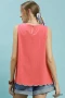 Umgee Floral Embroidered Sleeveless Top