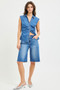 RISEN Raw Hem Slouchy Seamed Jorts