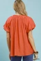 Umgee Gathered V-Neck Top
