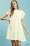 Umgee Ruffle Flutter Sleeve Dress