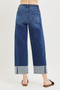 RISEN Full Size Slouchy Crop Barrel Cuffed Jeans Plus Size