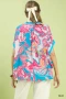 Umgee Abstract Print Oversized Top