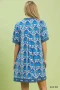 Umgee Mix Tile Print Mini Dress