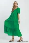 Umgee Textured Tiered Midi Dress